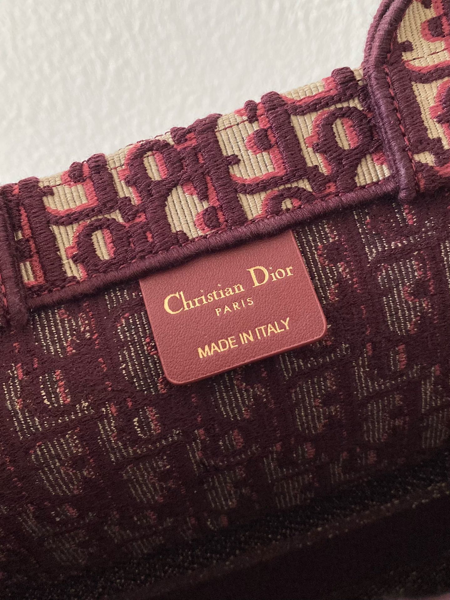 Dior tote book bag for sale