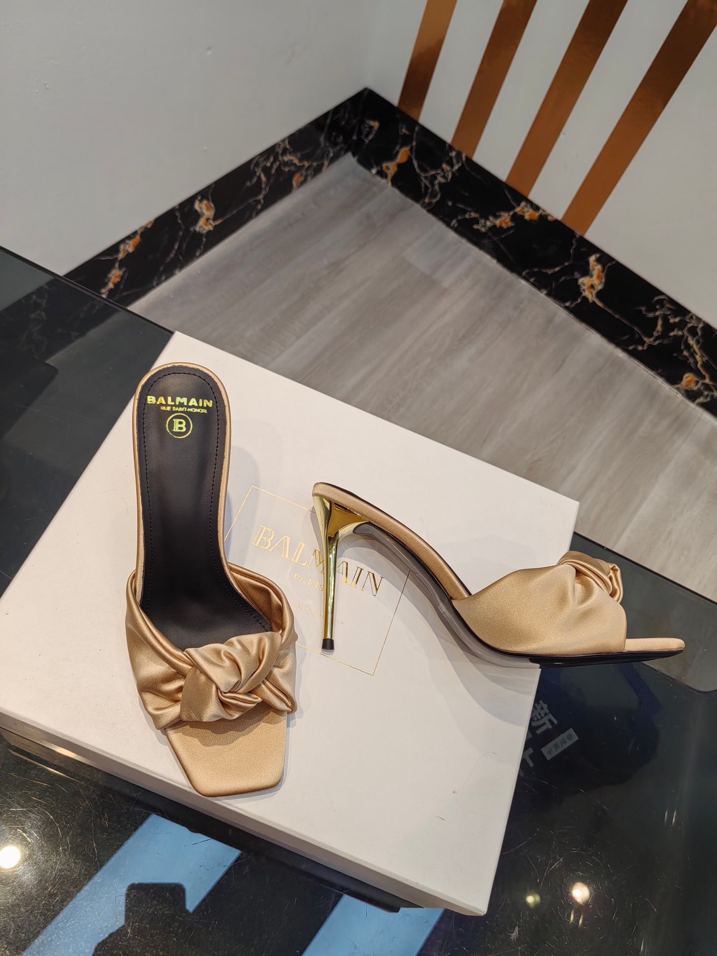 Balmain high heels sandals