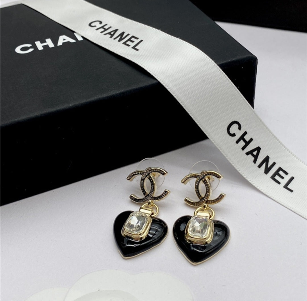 Chanel necklace earrings