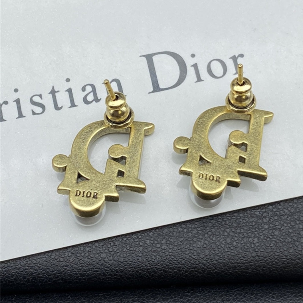 Dior Cd necklace earrings set