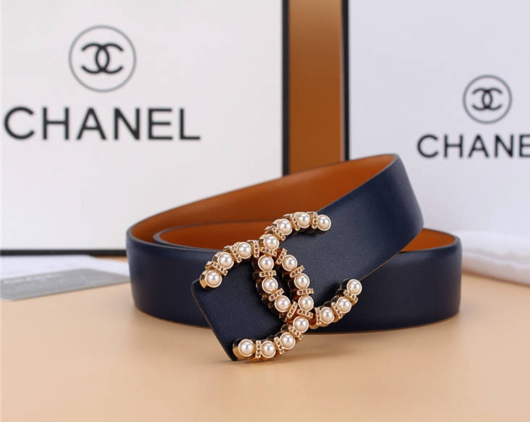 Chanel Women Black Belt