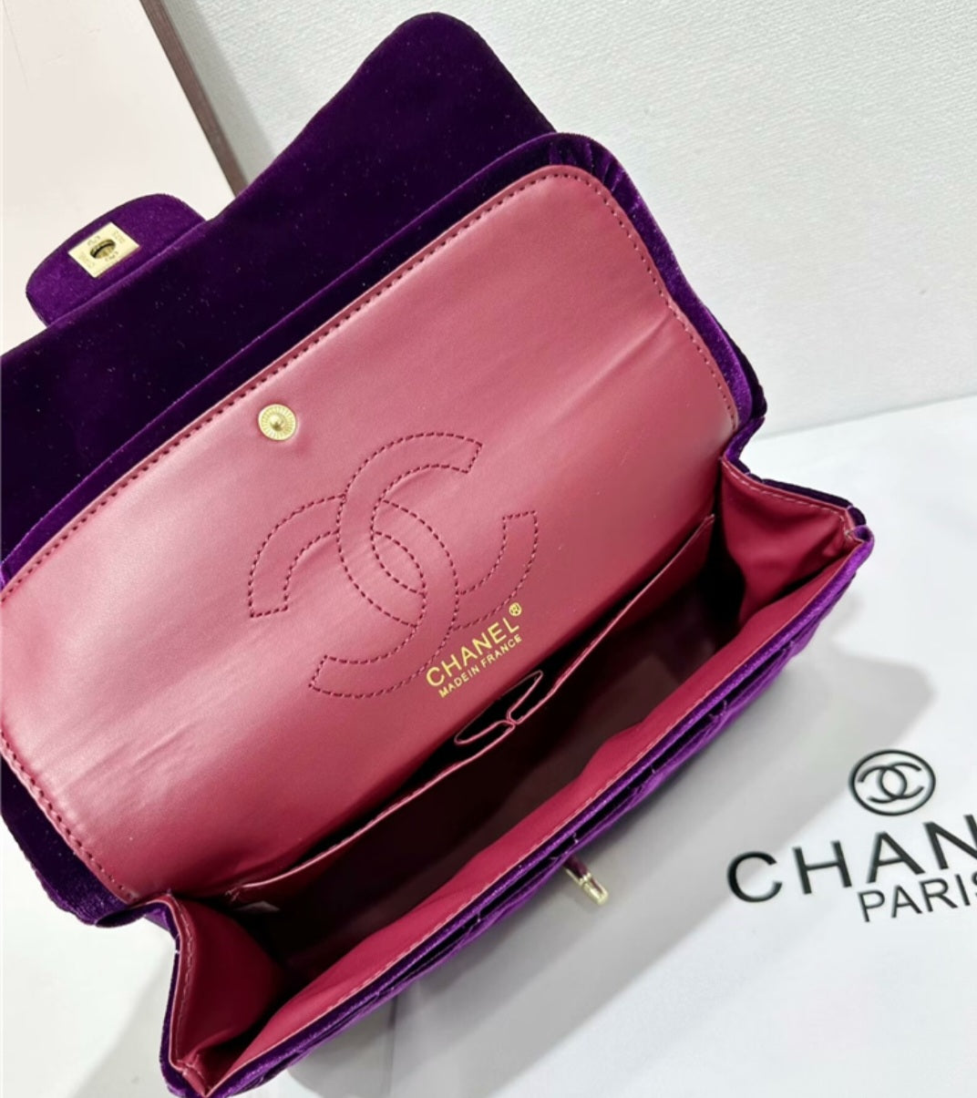 CC style classic double flap bag