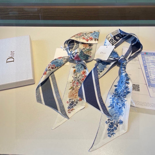 DIOR D FLORAL MIZAH SCARF